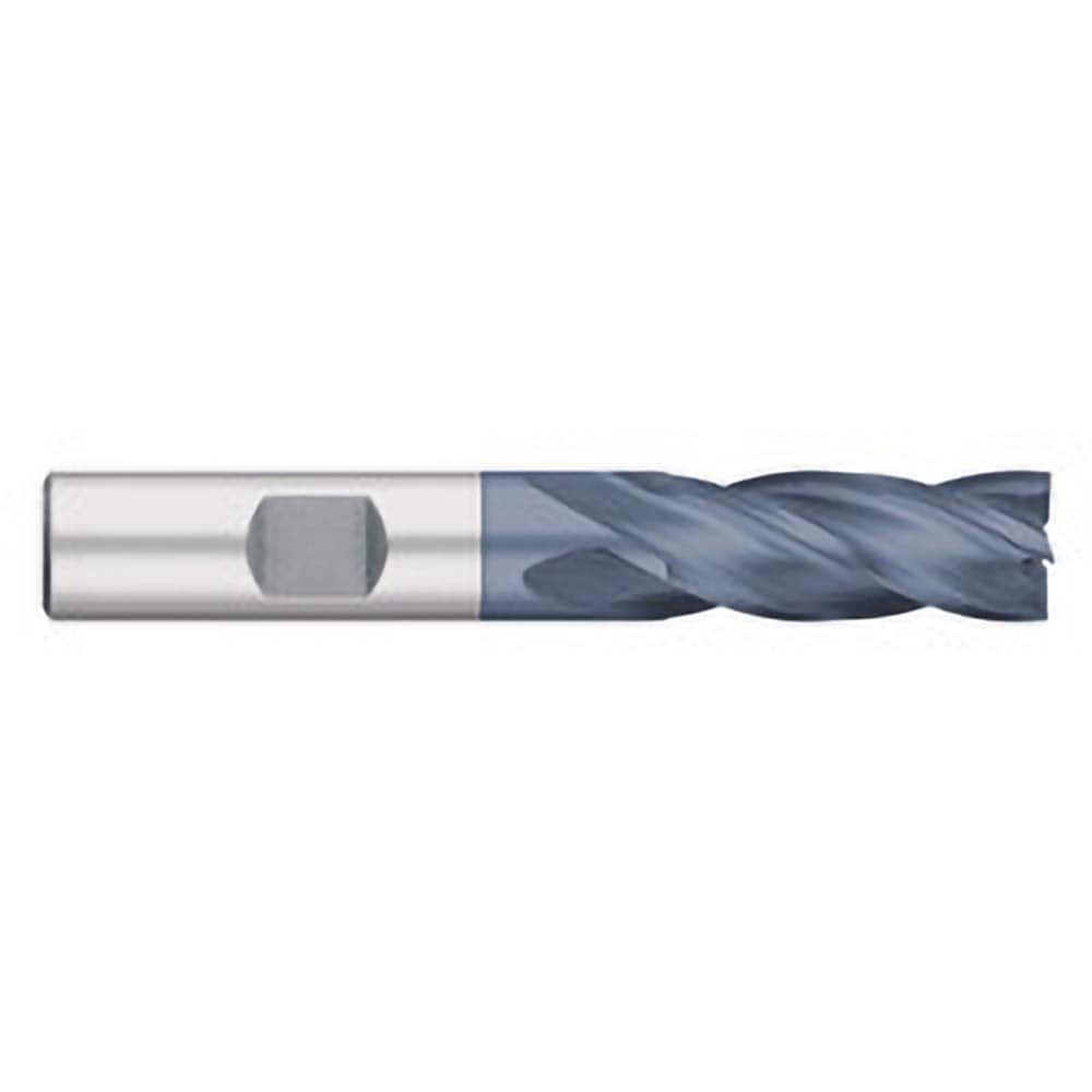 Titan USA - Square End Mills; Mill Diameter (Inch): 1-1/2 ; Mill Diameter (Decimal Inch): 1.5000 ; Number of Flutes: 4 ; Length of Cut (Inch): 2 ; Length of Cut (Decimal Inch): 2.0000 ; Material: Cobalt - Exact Industrial Supply