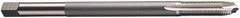 Vermont Tap & Die - #10-24 UNC, 2 Flute, Bright Finish, High Speed Steel Spiral Point Tap - Plug Chamfer, Right Hand Thread, 6" OAL, 7/8" Thread Length, 4.93mm Shank Diam, 2/2B/3B Class of Fit, Series 3112E - Exact Industrial Supply