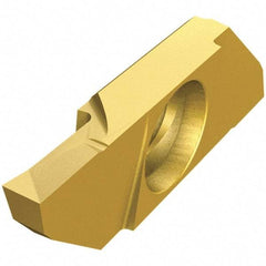 Iscar - SCIL22100 P IC1008 Grade, 0.0394" Cutting Width, Carbide Cutoff Insert - Neutral Lead Angle, 0.0032" Cnr Rad, TiAlN/TiN Coated, Single End - Benchmark Tooling