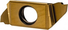 Iscar - SCIR22100 P IC1008 Grade, 0.0394" Cutting Width, Carbide Cutoff Insert - Neutral Lead Angle, 0.0032" Cnr Rad, TiAlN/TiN Coated, Single End - Benchmark Tooling