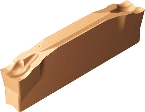 Sandvik Coromant - N123x2J CM 1125 Grade, 0.1969" Cutting Width, Carbide Cutoff Insert - 0° Neutral Lead Angle, 0.0079" Cnr Rad, TiAlN Coated - Benchmark Tooling