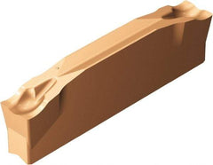 Sandvik Coromant - N123x2J CM 1125 Grade, 0.1969" Cutting Width, Carbide Cutoff Insert - 0° Neutral Lead Angle, 0.0079" Cnr Rad, TiAlN Coated - Benchmark Tooling