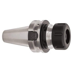 HAIMER - 1/8" to 3/8" Capacity, 70mm Projection, BT40 Taper Shank, ER16 Collet Chuck - 0.0001" TIR, Through-Spindle - Exact Industrial Supply