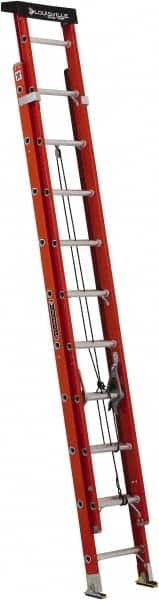 Louisville - 20' High, Type IA Rating, Fiberglass Industrial Extension Ladder - Benchmark Tooling