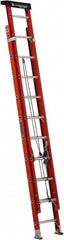 Louisville - 20' High, Type IA Rating, Fiberglass Industrial Extension Ladder - Benchmark Tooling