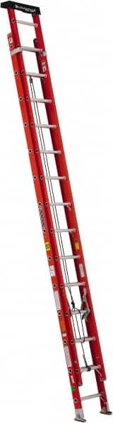 Louisville - 28' High, Type IA Rating, Fiberglass Industrial Extension Ladder - Benchmark Tooling