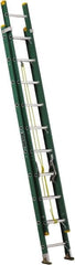 Louisville - 20' High, Type I Rating, Fiberglass Industrial Extension Ladder - Benchmark Tooling