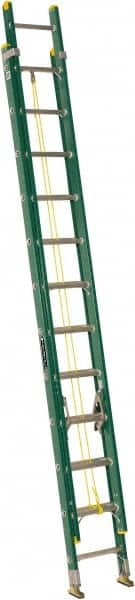 Louisville - 24' High, Type I Rating, Fiberglass Industrial Extension Ladder - Benchmark Tooling