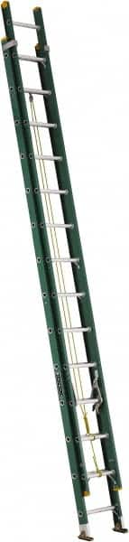 Louisville - 28' High, Type I Rating, Fiberglass Industrial Extension Ladder - Benchmark Tooling