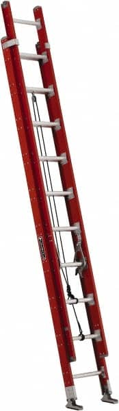 Louisville - 16' High, Type IA Rating, Fiberglass Industrial Extension Ladder - Benchmark Tooling