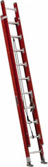 Louisville - 16' High, Type IA Rating, Fiberglass Industrial Extension Ladder - Benchmark Tooling