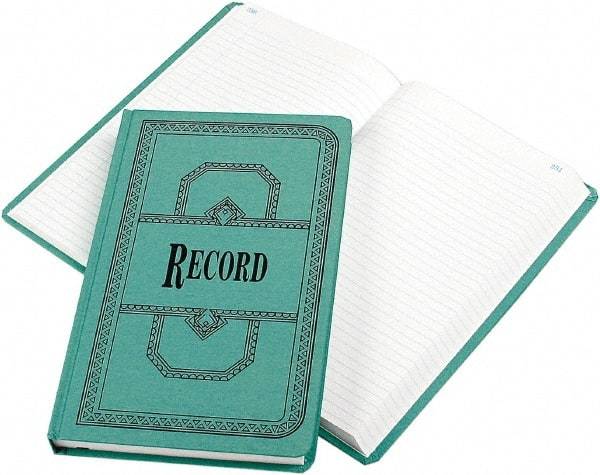 Boorum & Pease - 500 Sheet, 12-1/8 x 7-5/8", Record Rule Record/Account Book - Blue - Benchmark Tooling