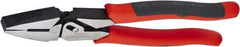 Crescent - 9-1/2" OAL, Linesman's Pliers - Serrated Jaw, Thermoplastic Handles - Benchmark Tooling