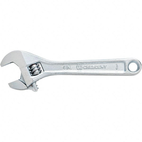 Adjustable Wrench: Chrome-Plated