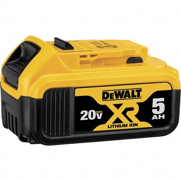 DeWALT - 20 Volt Lithium-Ion Power Tool Battery - 5 Ahr Capacity, 1-1/2 hr Charge Time, Series MAX - Benchmark Tooling