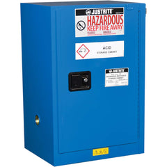 Justrite - 1 Door 1 Shelf 12 Gal Safety Cabinet for Flammable Substances - Exact Industrial Supply