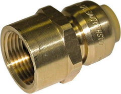 SharkBite - Brass & Chrome Pipe Fittings Type: Adapter Fitting Size: 1/2 x 1/2 - Benchmark Tooling