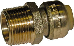 SharkBite - Brass & Chrome Pipe Fittings Type: Reducing Coupling Fitting Size: 1/2 x 3/4 - Benchmark Tooling