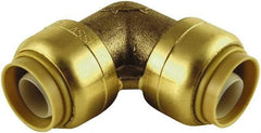 SharkBite - Brass & Chrome Pipe Fittings Type: 90 Elbow Fitting Size: 3/4 x 3/4 - Benchmark Tooling