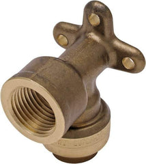 SharkBite - Brass & Chrome Pipe Fittings Type: 90 Drop Ear Elbow Fitting Size: 1/2 x 12 - Benchmark Tooling