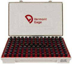 Vermont Gage - 125 Piece, 0.626-0.75 Inch Diameter Plug and Pin Gage Set - Plus 0.0002 Inch Tolerance, Class ZZ - Benchmark Tooling