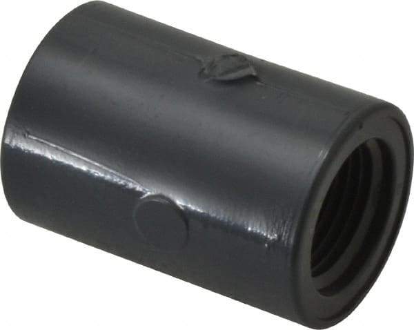 Value Collection - 3/8" PVC Plastic Pipe Coupling - Schedule 80, FIPT x FIPT End Connections - Benchmark Tooling