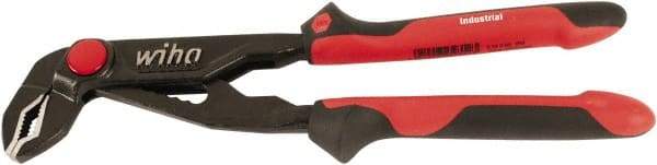 Wiha - 12" OAL, 2-1/2" Max Capacity, Water Pump Tongue & Groove Pliers - Straight Straight, Soft Grip Handles - Benchmark Tooling