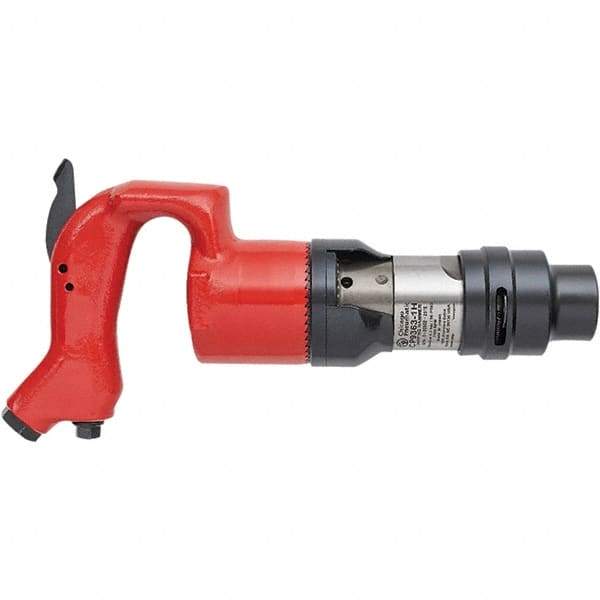 Chicago Pneumatic - 2,750 BPM, 1" Stoke Length, Pneumatic Chipping Hammer - 28 CFM, 3/8 NPT - Benchmark Tooling