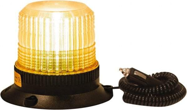 Buyers Products - 1.7 Joules, 10 Flash Rate, 1" Pipe & 3-Bolt Mount Emergency Strobe Light Assembly - Powered by 12 to 24 Volts, Amber - Benchmark Tooling