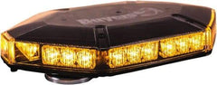 Buyers Products - Variable Flash Rate, Vacuum-Magnetic Mount Emergency LED Lightbar Assembly - Powered by DC, Amber - Benchmark Tooling