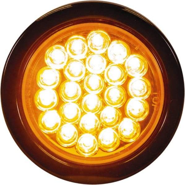 Buyers Products - 6 Flash Rate, Recessed Mount Emergency Strobe Light Assembly - Powered by 12 to 24 Volts, Amber - Benchmark Tooling