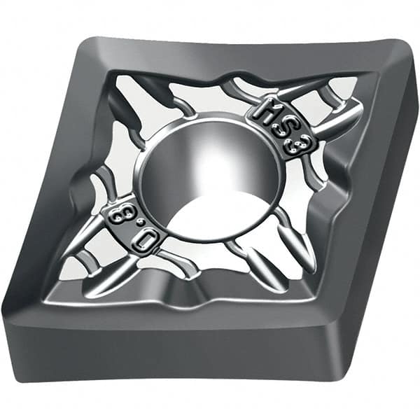 Walter - CNMG MS3 Grade WSM20S Turning Insert - TiAlN+Al2O3+(Al) Finish, 80° Rhombic, 12.7mm Inscr Circle, 4.76mm Thick, 0.8mm Corner Radius - Benchmark Tooling
