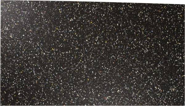 Made in USA - 12" Long, 48" Wide, 5/16" Thick, Rubber Rubber Foam Sheet - 50 to 60 Durometer, Black, 0 to 120°F, 250 psi Tensile Strength, Plain Backing - Benchmark Tooling