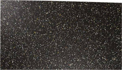Made in USA - 12" Long, 48" Wide, 1/4" Thick, Rubber Rubber Foam Sheet - 50 to 60 Durometer, Black, 0 to 120°F, 250 psi Tensile Strength, Plain Backing - Benchmark Tooling