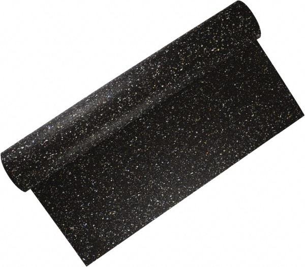 Made in USA - 36" Long, 36" Wide, 5/16" Thick, Rubber Rubber Foam Sheet - 50 to 60 Durometer, Black, 0 to 120°F, 250 psi Tensile Strength, Plain Backing - Benchmark Tooling