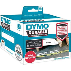 Dymo - Labels, Ribbons & Tapes Type: Large Shelving Labels Color: White - Benchmark Tooling