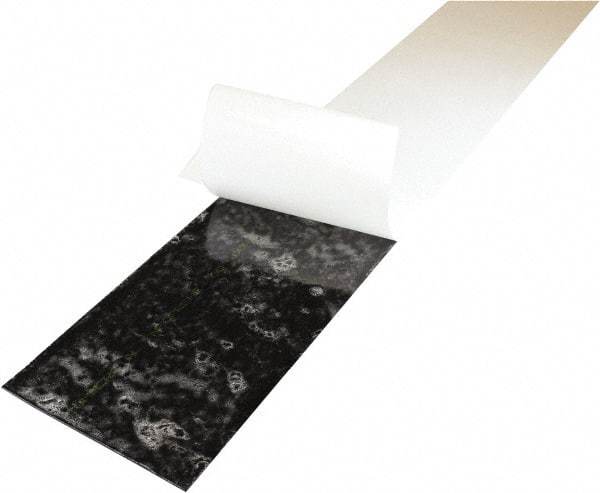 Value Collection - 1/4" Thick x 6" Wide x 36" Long, Adhesive Backed Buna-N Rubber Strip - Stock Length, 60 Shore A Durometer, 1,500 psi Tensile Strength, -40 to 225°F, Black - Benchmark Tooling