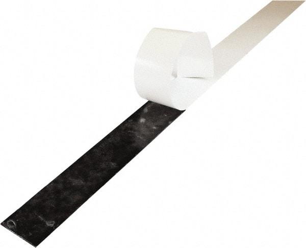 Value Collection - 3/16" Thick x 2" Wide x 36" Long, Adhesive Backed Buna-N Rubber Strip - Stock Length, 40 Shore A Durometer, 1,500 psi Tensile Strength, -40 to 225°F, Black - Benchmark Tooling