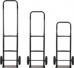 Harper Trucks - 600 Lb Capacity 40" OAH Convertible Hand Truck - 14 x 7" Base Plate, Continuous Handle, Steel, Solid Rubber Swivel Wheels - Benchmark Tooling