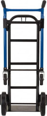 Harper Trucks - 900 Lb Capacity 48" OAH Quick Change Convertible Hand Truck - 18 x 9" Base Plate, Dual Handle, Steel, Solid Rubber Swivel Wheels - Benchmark Tooling