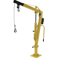 Vestil - 500 Lb Load Capacity, Steel Winch Operated Crane - 4' 5" Span - Benchmark Tooling