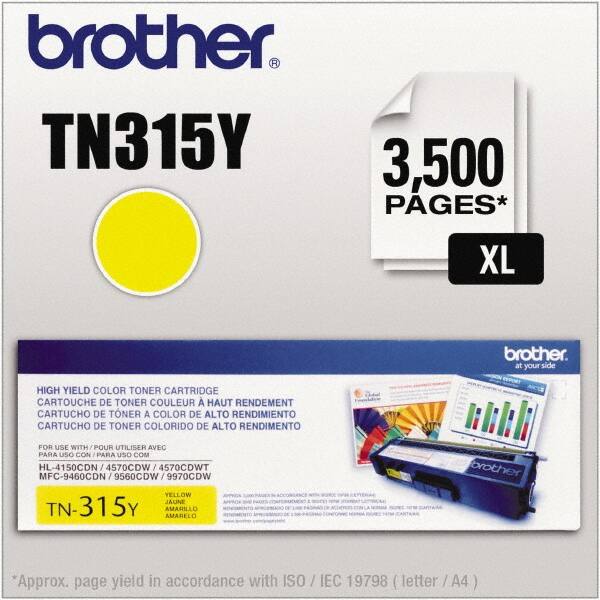 Brother - Yellow Toner Cartridge - Use with Brother HL-4150CDN, 4570CDW, 4570CDWT, MFC-9460CDN, 9560CDW, 9970CDW - Benchmark Tooling