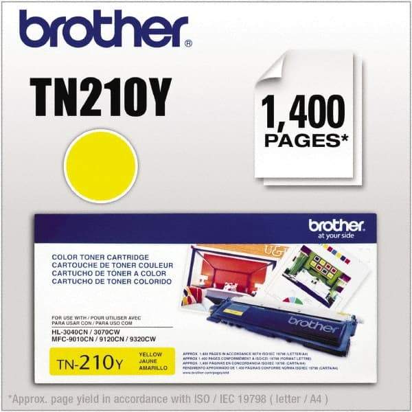 Brother - Yellow Toner Cartridge - Use with Brother HL-3040CN, 3045CN, 3070CW, 3075CW, MFC-9010CN, 9120CN, 9125CN, 9320CW, 9325CW - Benchmark Tooling