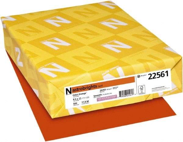 Neenah Paper - Orbit Orange Colored Copy Paper - Use with Laser Printers, Inkjet Printers, Copiers - Benchmark Tooling