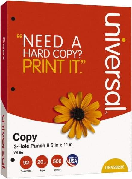 UNIVERSAL - White Copy Paper - Use with Laser Printers, Copiers, Plain Paper Fax Machines - Benchmark Tooling