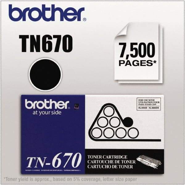 Brother - Black Toner Cartridge - Use with Brother HL-6050D, 6050DN, 6050DW - Benchmark Tooling