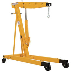 Vestil - 6,000 Lb Load Capacity, Steel Shop Crane - 6' 23/64" Span - Benchmark Tooling