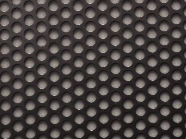 Value Collection - 36 x 40 x 0.06" Perforated Carbon Steel Sheet - 5/16" Staggered Round Holes, 7/16" Hole Spacing - Benchmark Tooling