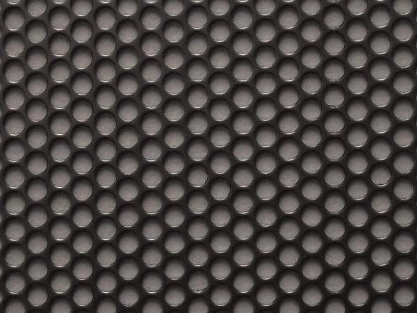 Value Collection - 36 x 40 x 0.06" Perforated Carbon Steel Sheet - 1/4" Staggered Round Holes, 5/16" Hole Spacing - Benchmark Tooling