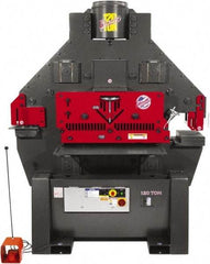 Edwards Manufacturing - 11" Throat Depth, 120 Ton Punch Pressure, 1-1/2" in 1" Punch Capacity Ironworker - 3 Phase, 230 Volts - Benchmark Tooling